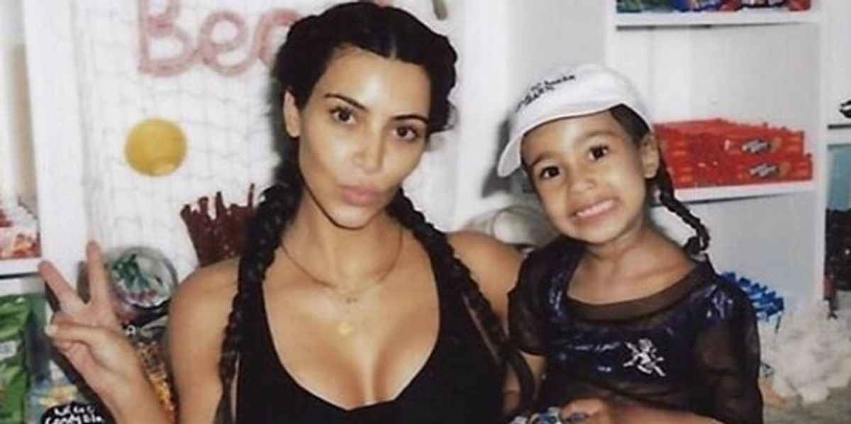 North West's Topless Photo of Kim Kardashian Predictably Divides the Internet