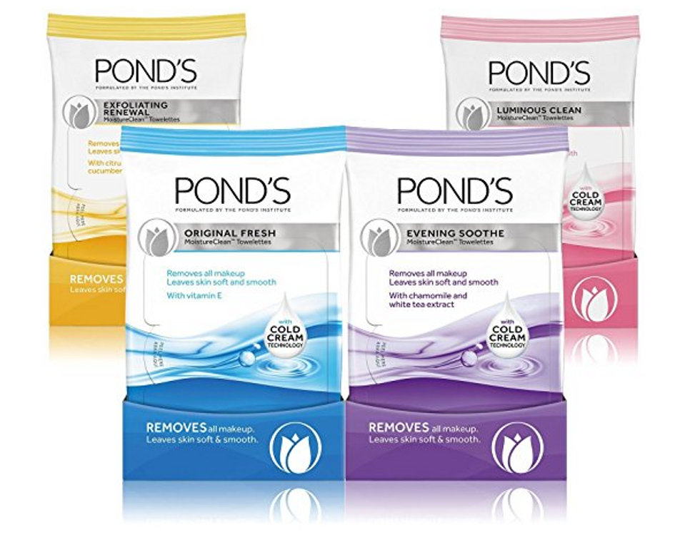 A face wipe, makeup remover, and skin exfoliator in one – Pond’s Exfoliating Renewal