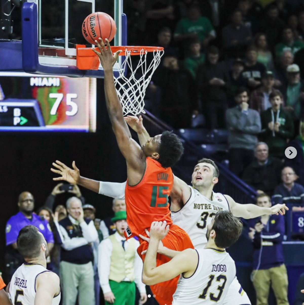 Hurricanes Escape Notre Dame With Narrow Victory