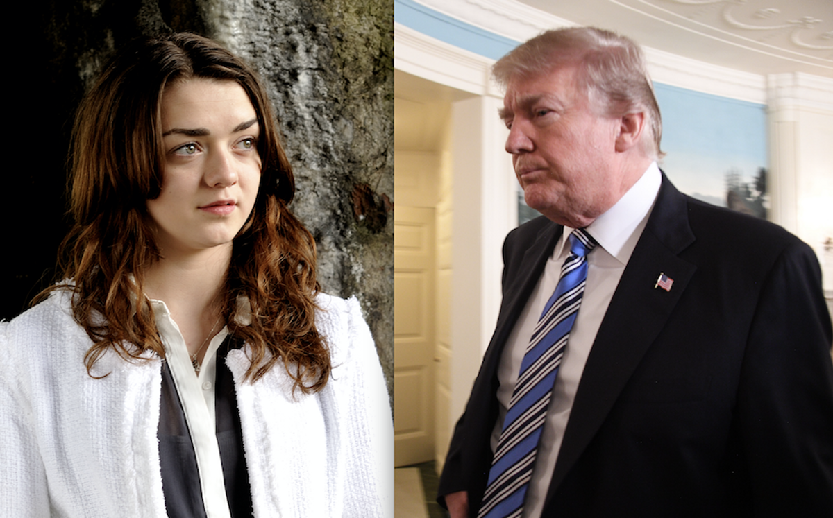 Maisie Williams Tells Jimmy Kimmel She Knows 'Game of Thrones' Ending & Skewers Trump in the Process