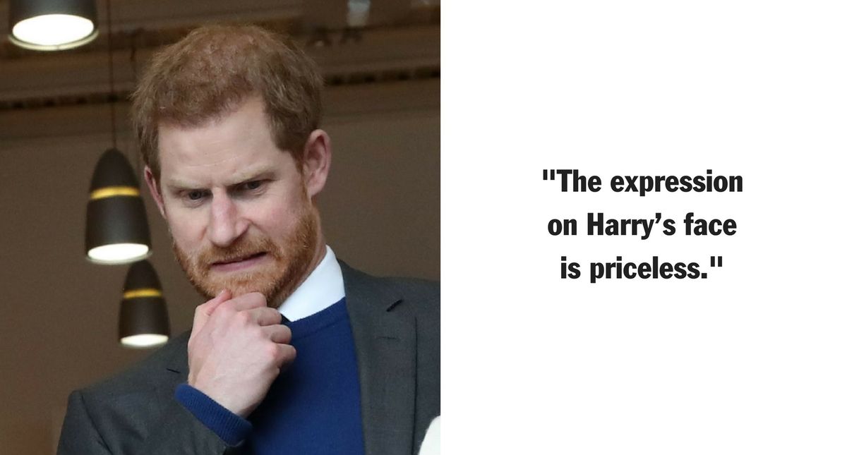 Prince Harry Is Appalled by a Prosthetic Foot During a Visit to Belfast With Meghan Markle