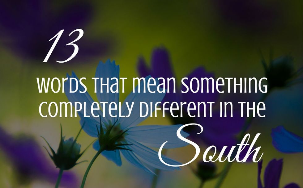 13 words that mean something completely different in the south