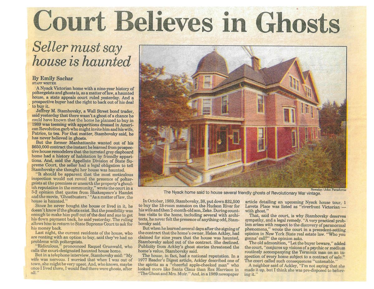 The Haunted House That Lead To A Supreme Court Case