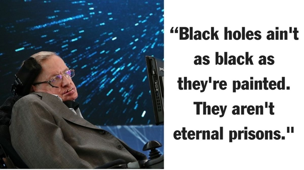 Stephen Hawking Shares a Poignant Message for Those Struggling With Depression