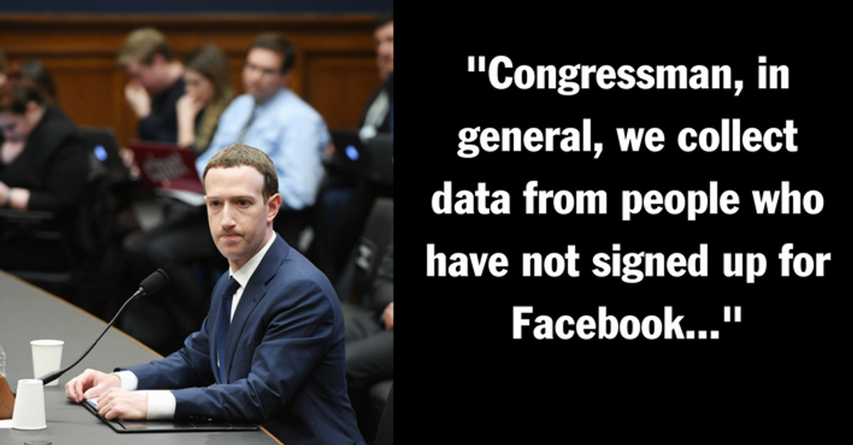 Mark Zuckerberg Admits Facebook Collects Non-Users' Personal Data