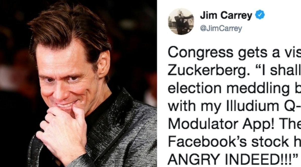 Jim Carrey Paints an Angry Portrait of Facebook CEO Mark Zuckerberg