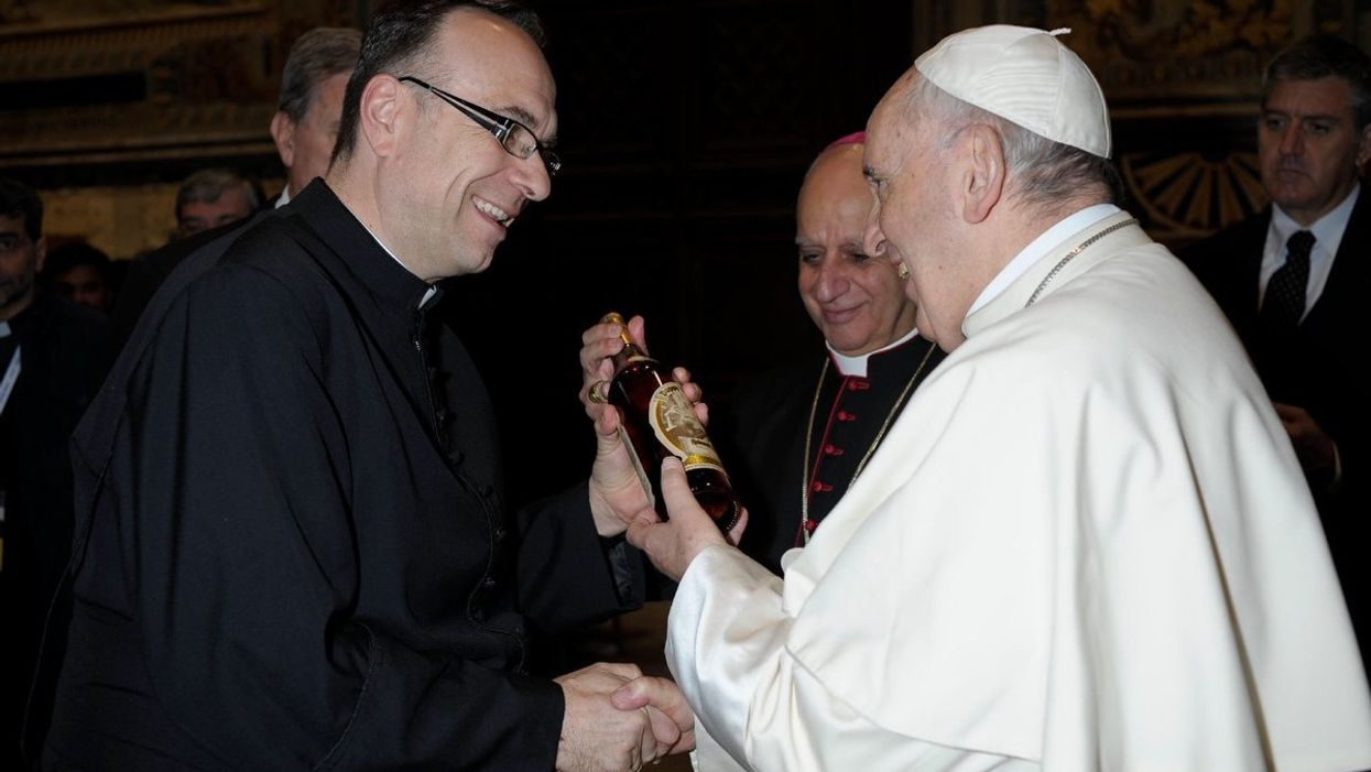 Kentucky priest gifts Pope rare bottle of bourbon