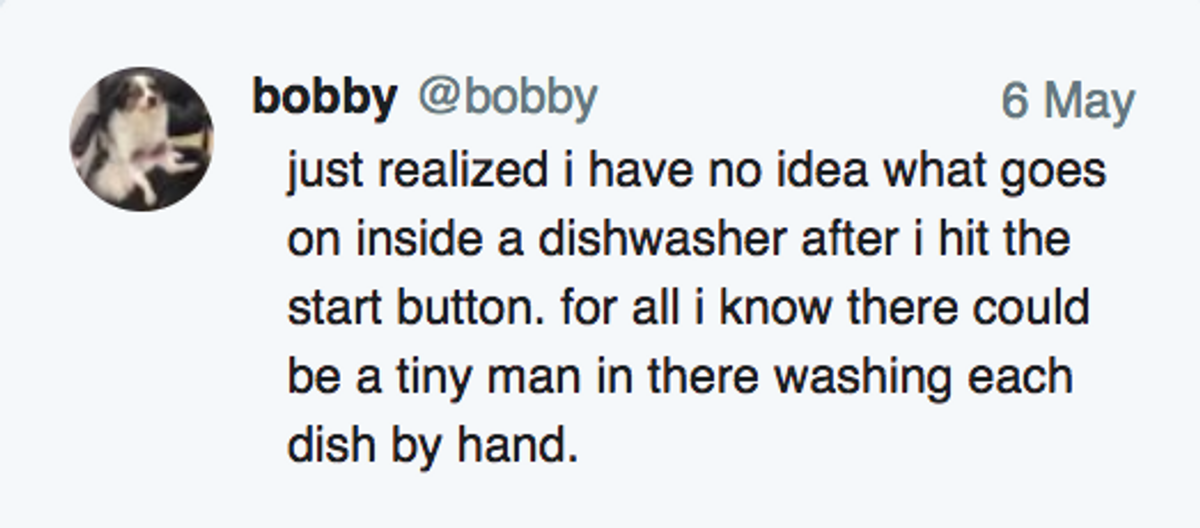 Someone Pondered What Happens After You Turn On A Dishwasher—And The Internet Has Theories