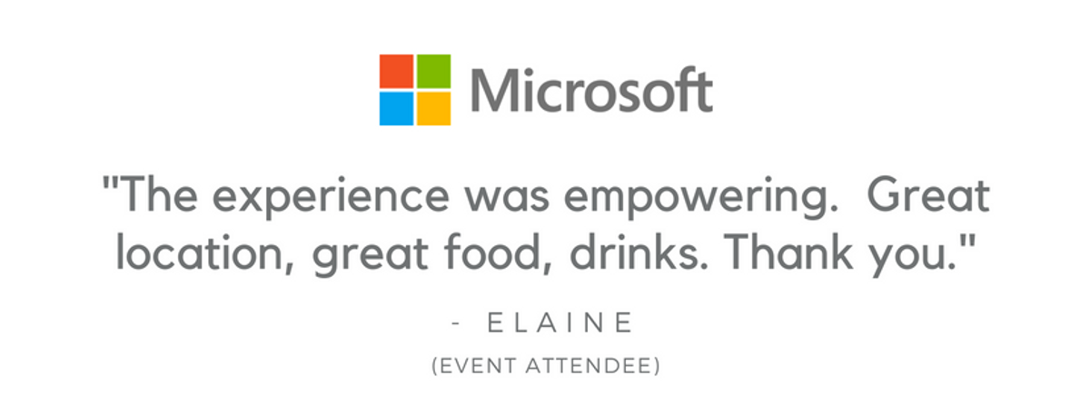 Here's What People Are Saying About Our Recent Event with Microsoft