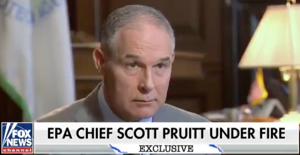 How The Hell Is Scott Pruitt Abusing His Office Today? HINT: It Involves EATING MOR CHIKIN'