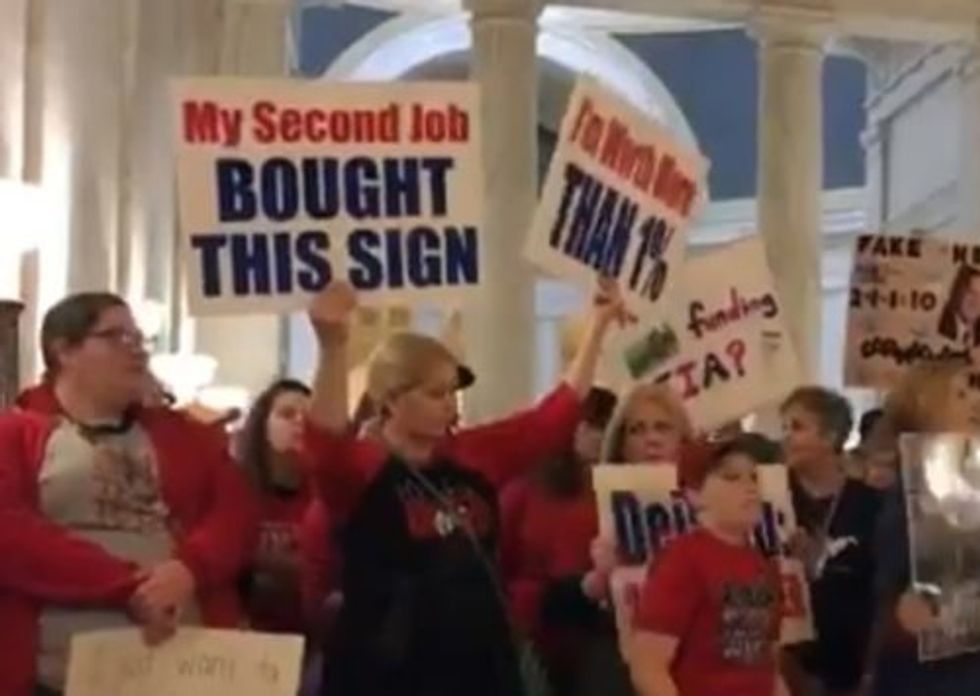 West Virginia Teachers Seem Not To Understand SOMEBODY Has To Be 48th In Teacher Pay