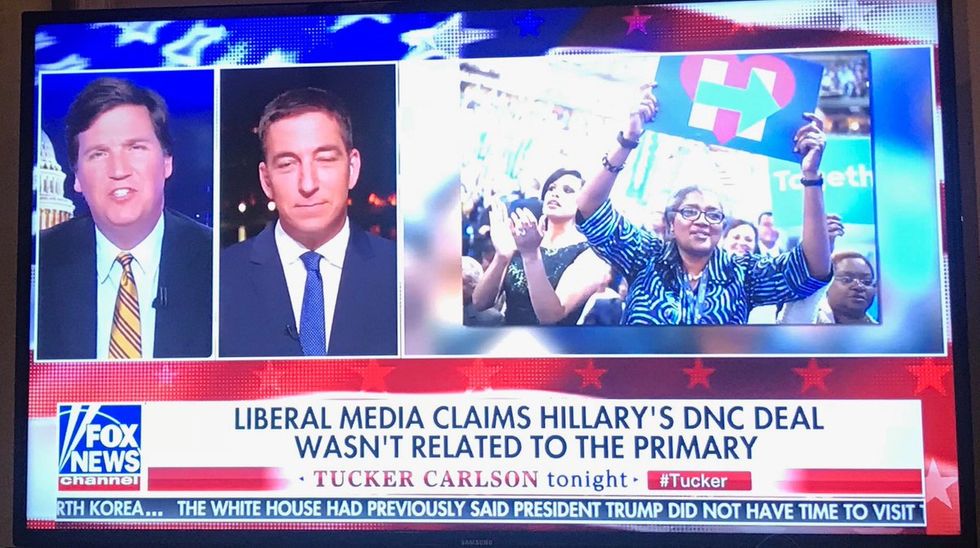 Tucker Carlson And Glenn Greenwald Prove Horseshoe Theory With Hot New Video 'Two Guys, One Horseshoe'