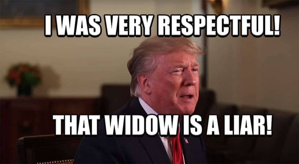 Trump Bitches At Gold Star Families. Again. Wonkagenda for Oct. 23, 2017