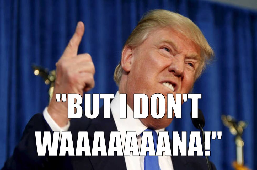 Babysitters Club Tricks Whinyass Tittybaby President Into Only Blowing Up *Half* Of Iran Deal