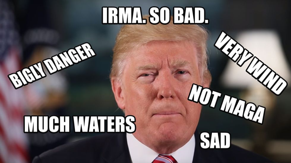 Irma Gives Trump A Sad. Wonkagenda For Mon., Sept. 11, 2017