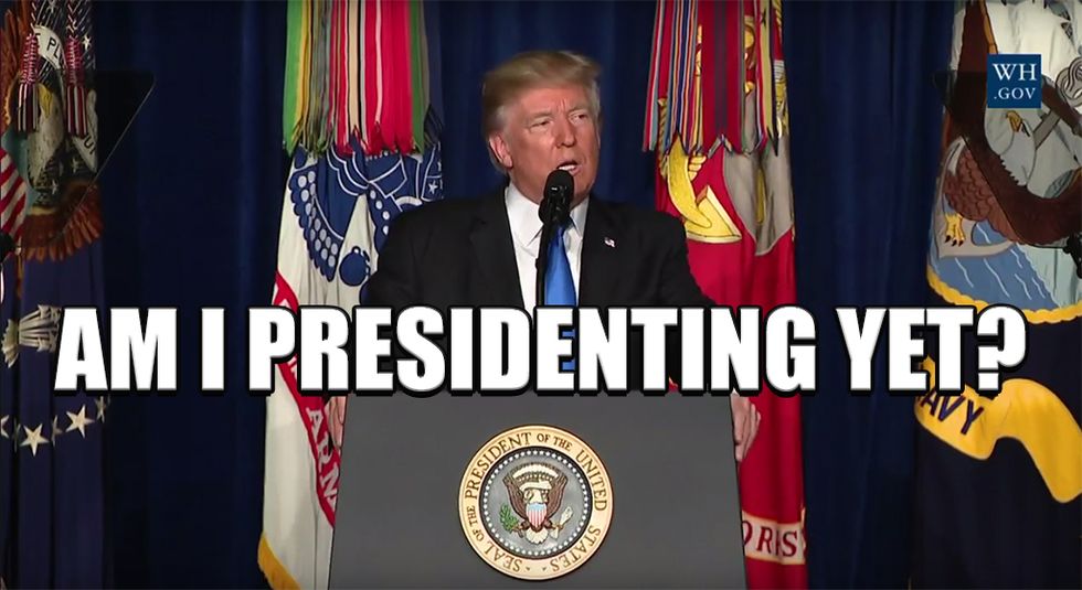 Trump To Make Boom Booms In Not America. Wonkagenda for Tues., Aug. 22, 2017