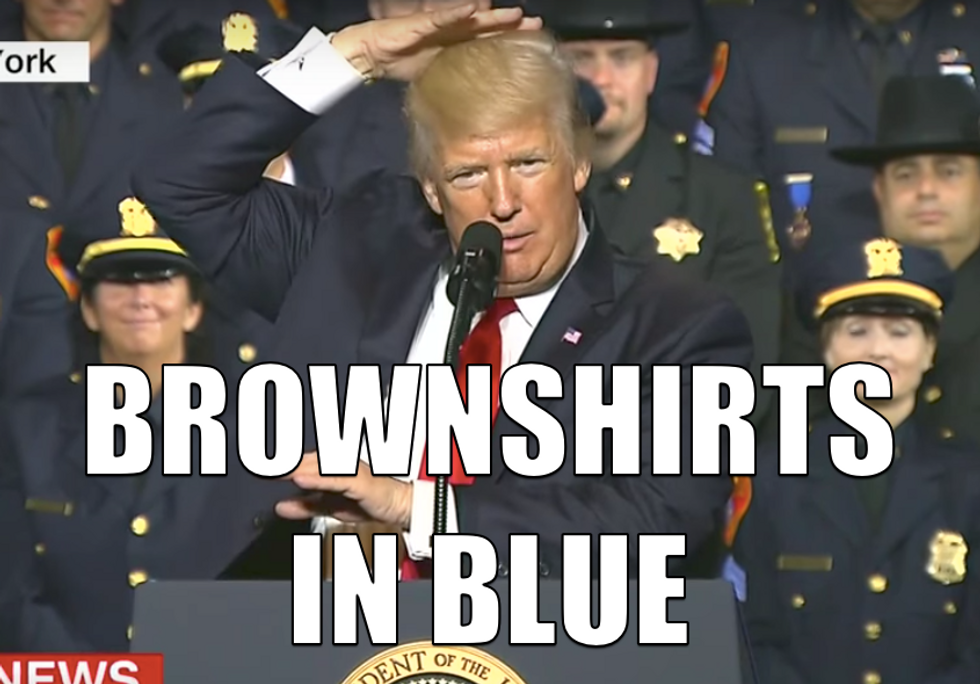 Donald Trump Did Comedy About Police Brutality. Why Is No One Laughing?