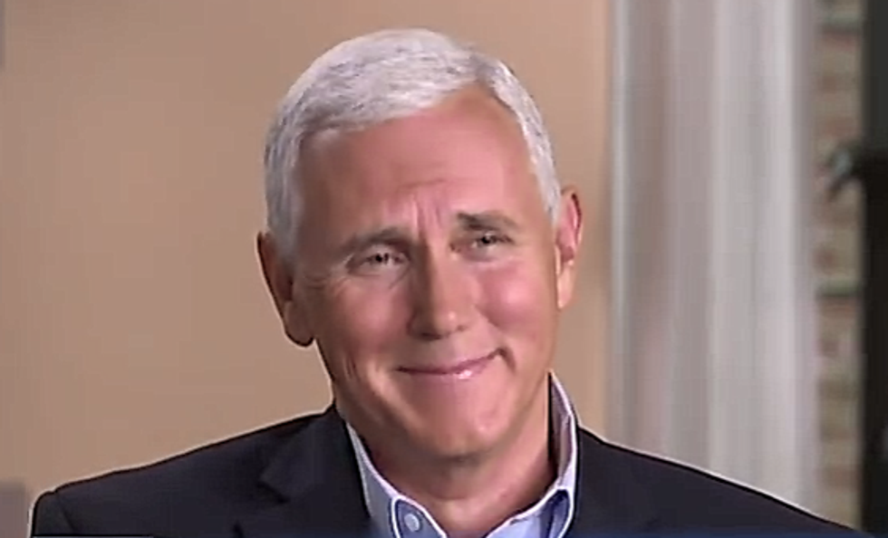 Dumb Mike Pence Can't Stop Giggling Over How Much Black People Hate Donald Trump