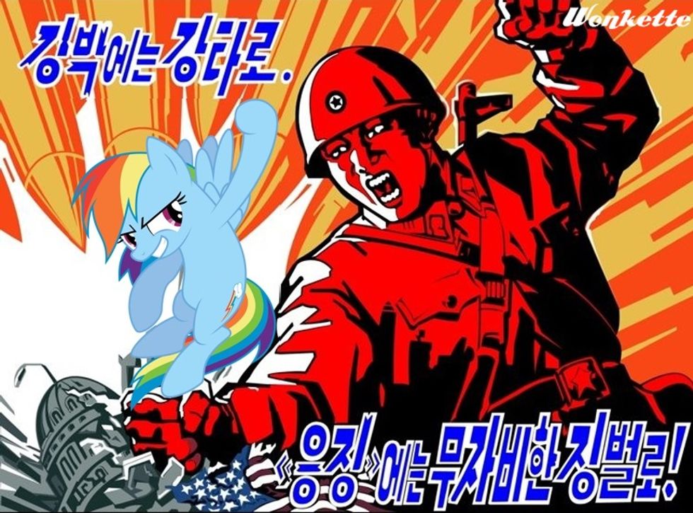 Donald Trump Shoves Bomb Up Cave's Ass. North Korea Who What Now?