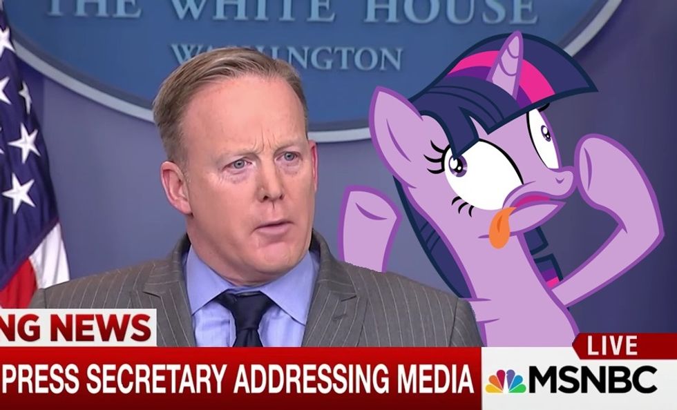 Guys? White House Press Secretary Sean Spicer Has Lost His Freaking Mind