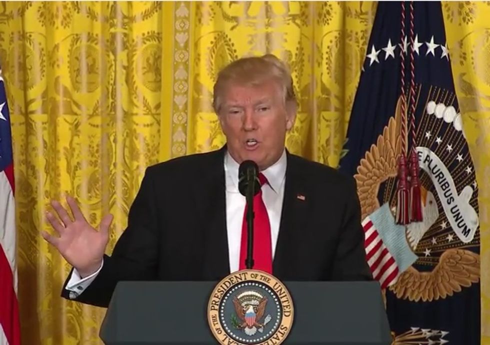 Kinder, Gentler, Definitely Sane Trump Holds Press Conference To Tell Press To Fuck Right Off