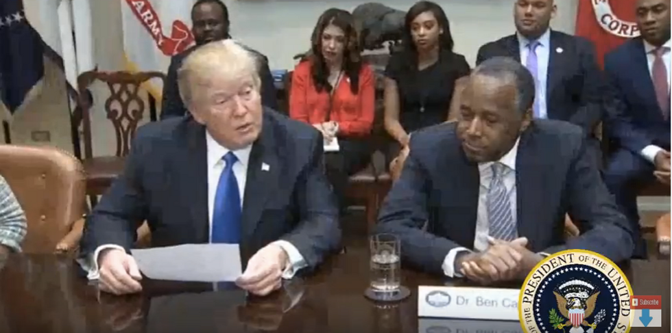 Trump Kicks Off 'Black Appreciation Of Donald Trump Month' With Omarosa And Friends