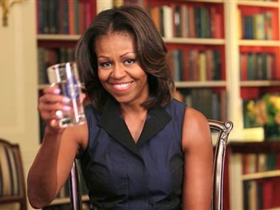 Michelle Obama Wants Kids To 'Drink Up,' Conservatives Now Hate Water