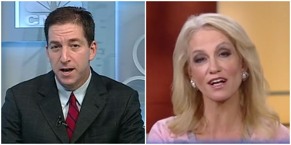 Glenn Greenwald And Kellyanne Conway Apparently Too Stupid To Understand What Spies Do