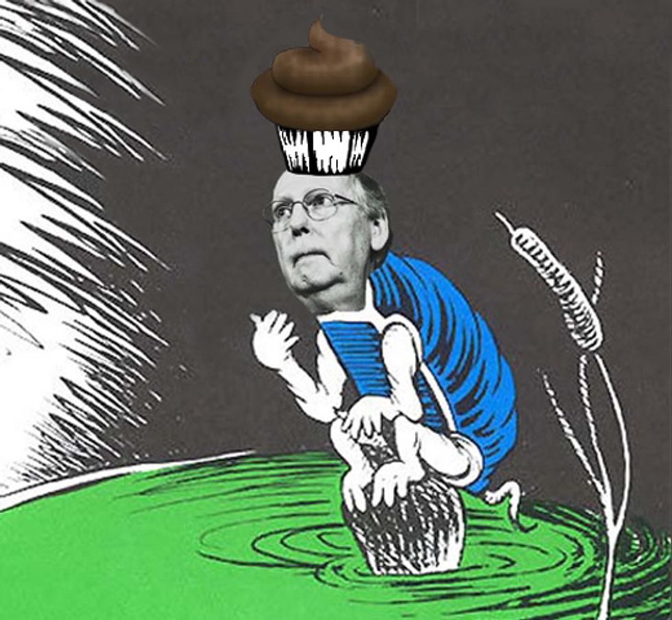 Congratulations, Mitch McConnell, You're Wonkette's Legislative Sh*tmuffin For 2016!