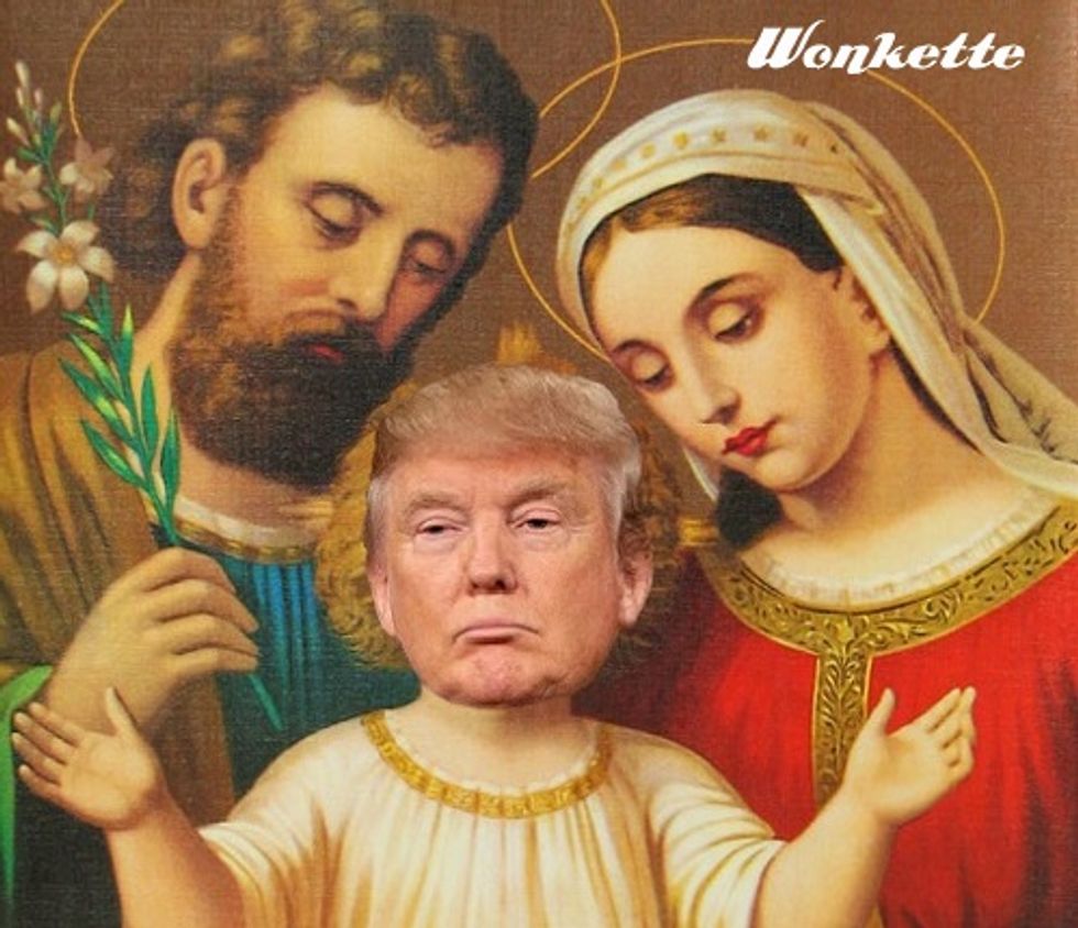 Republican Party Celebrates Sacred Baby Jesus Day With Newer, Better, More Golden King