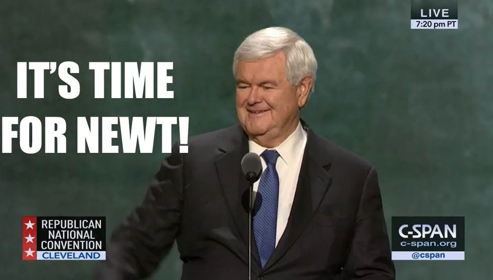 Donald Trump's Idiot Pal Newt Gingrich Really Needs To STFU