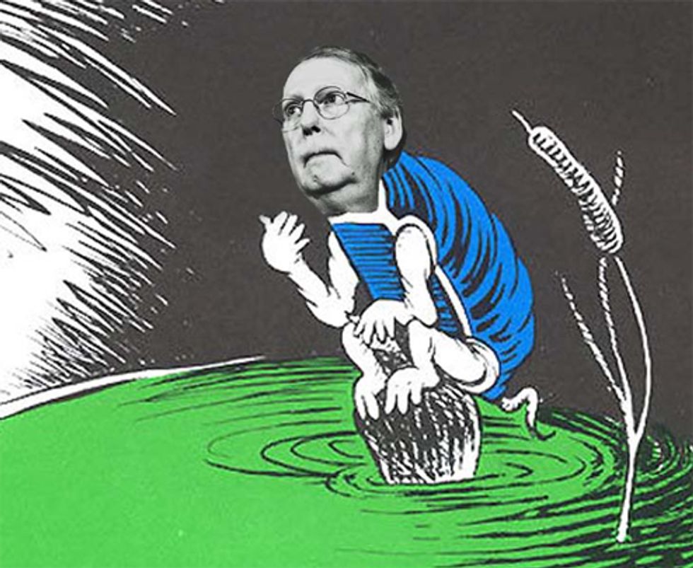 Mitch McConnell Back-Pedaling On Russia Hack, But Slowly Because Of How He Has Turtle Legs