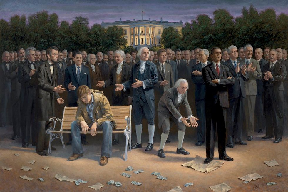 Sean Hannity Buys Art Masterpiece For Donald Trump, Just As Classy As Anything Else Trump Owns