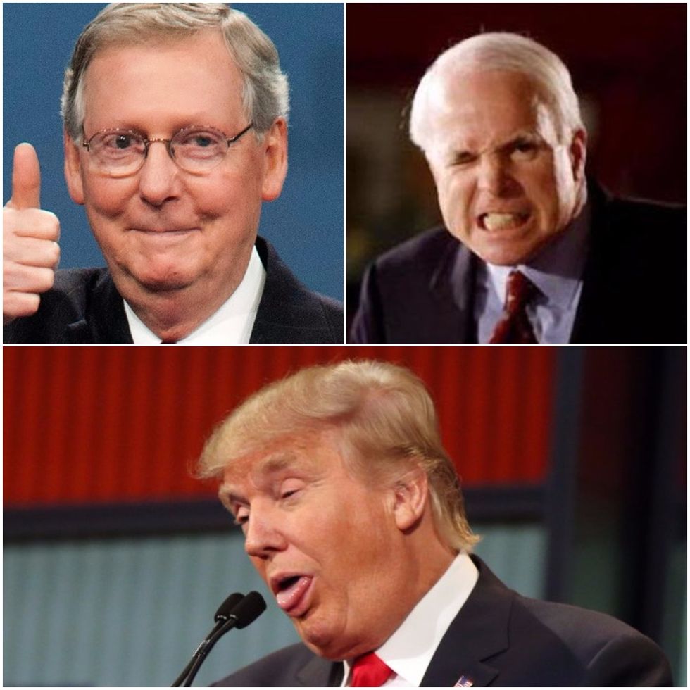 Seems Like Mitch McConnell And John McCain Ready For Donald Trump To STFU