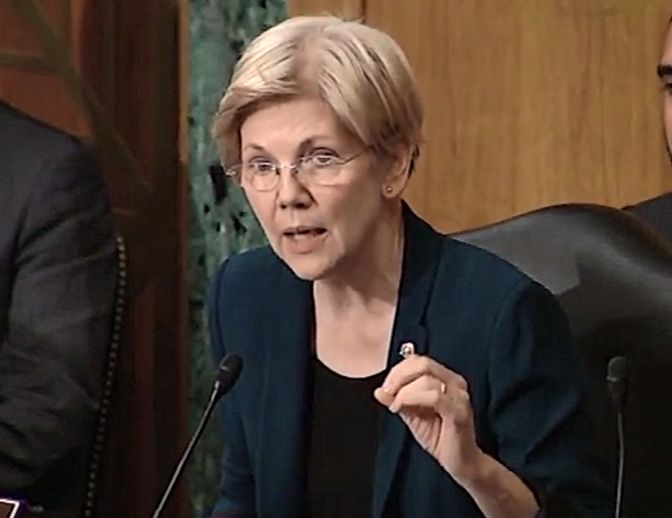 Here's Elizabeth Warren Yelling At A Wall Street Bankster, Because You Love That Crap