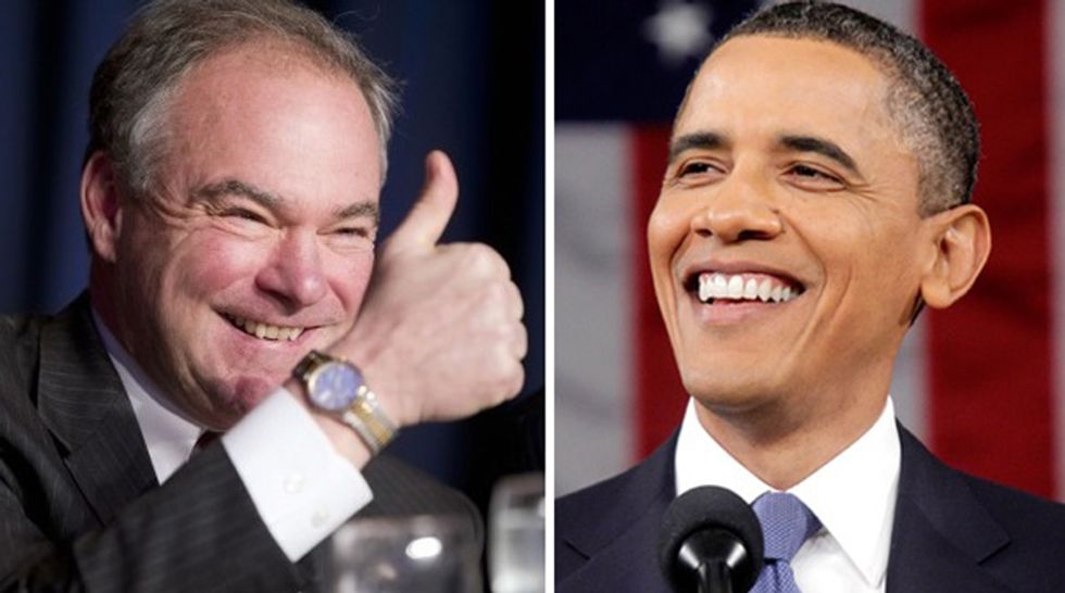 DNC Night Three: Let's Meet This Tim Kaine Person, Shall We? Also, Barry Bamz! A Livebloog
