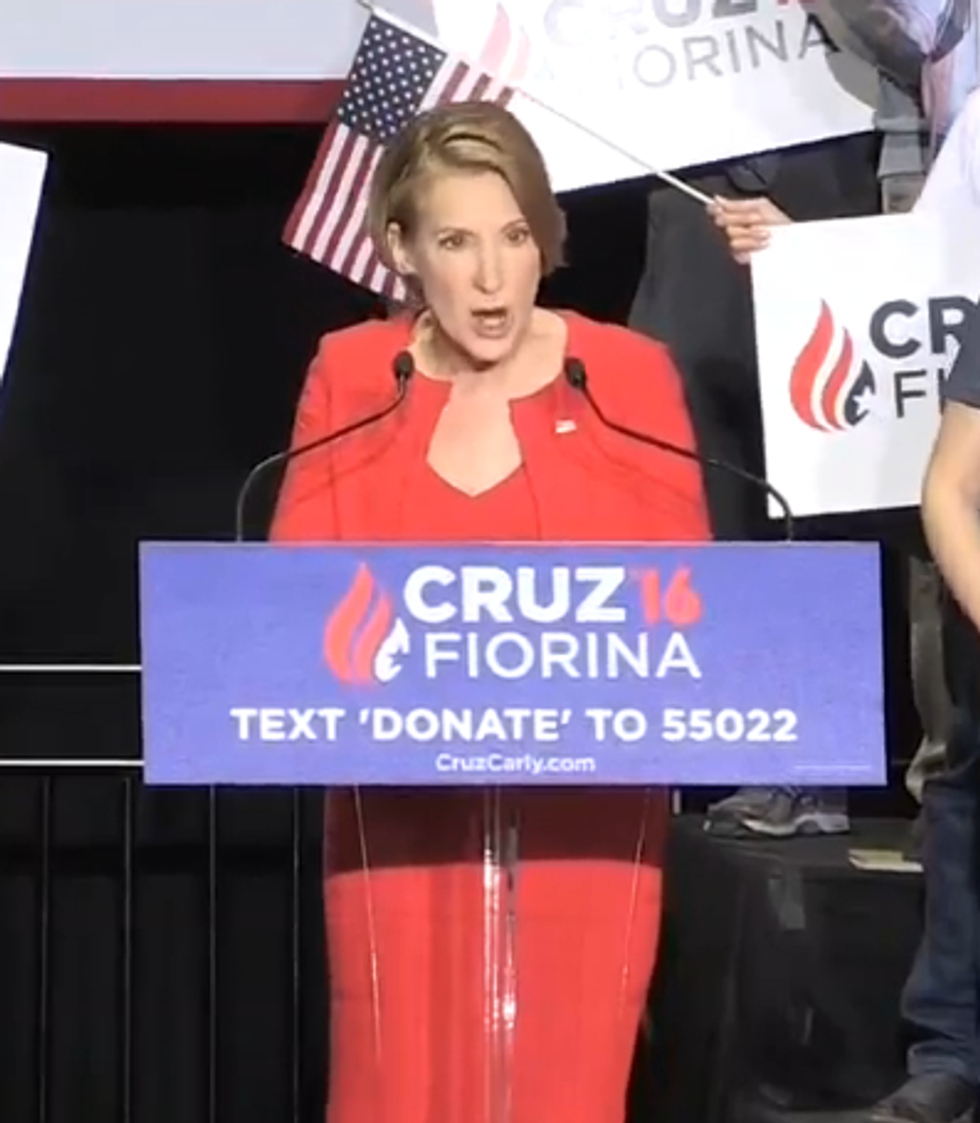 Ted Cruz Reminds 'Running Mate' Carly Fiorina People Think She Is Ugly :(