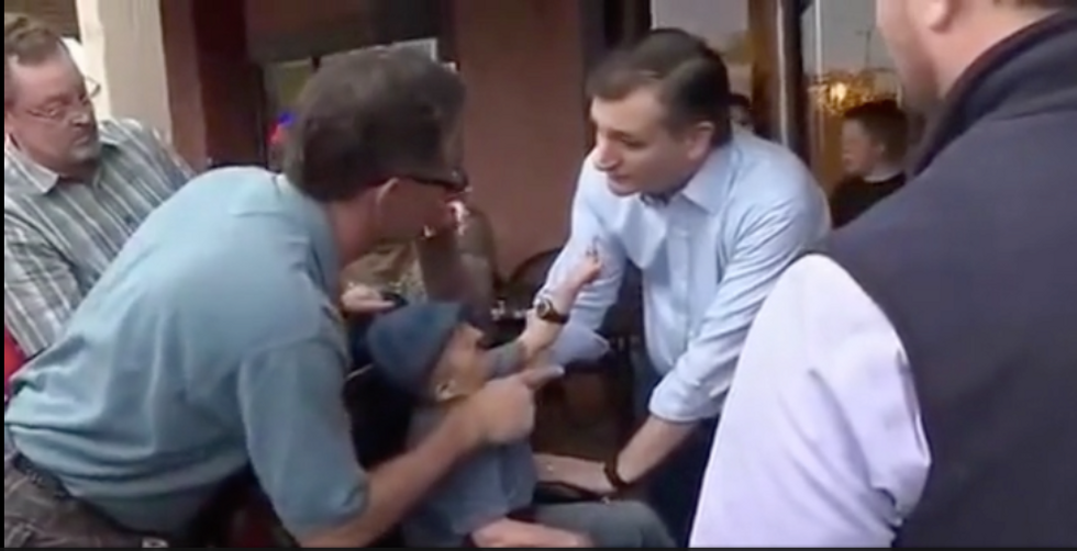 Ted Cruz Fails To Convince Disabled Man's Family That Obamacare Is Terrible