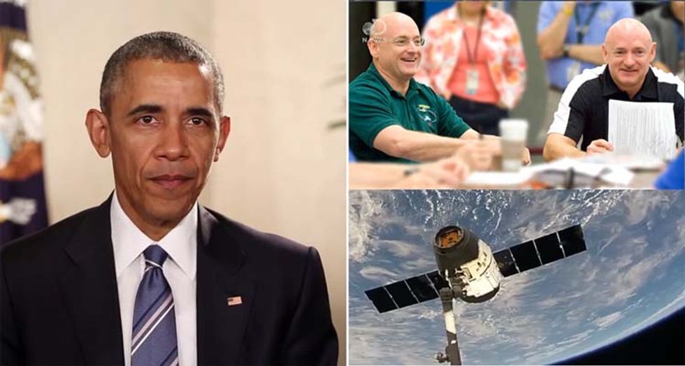 Barack Obama Records 15 Minutes Of Science Teevee. WHY ISN'T HE KILLING ISIS???