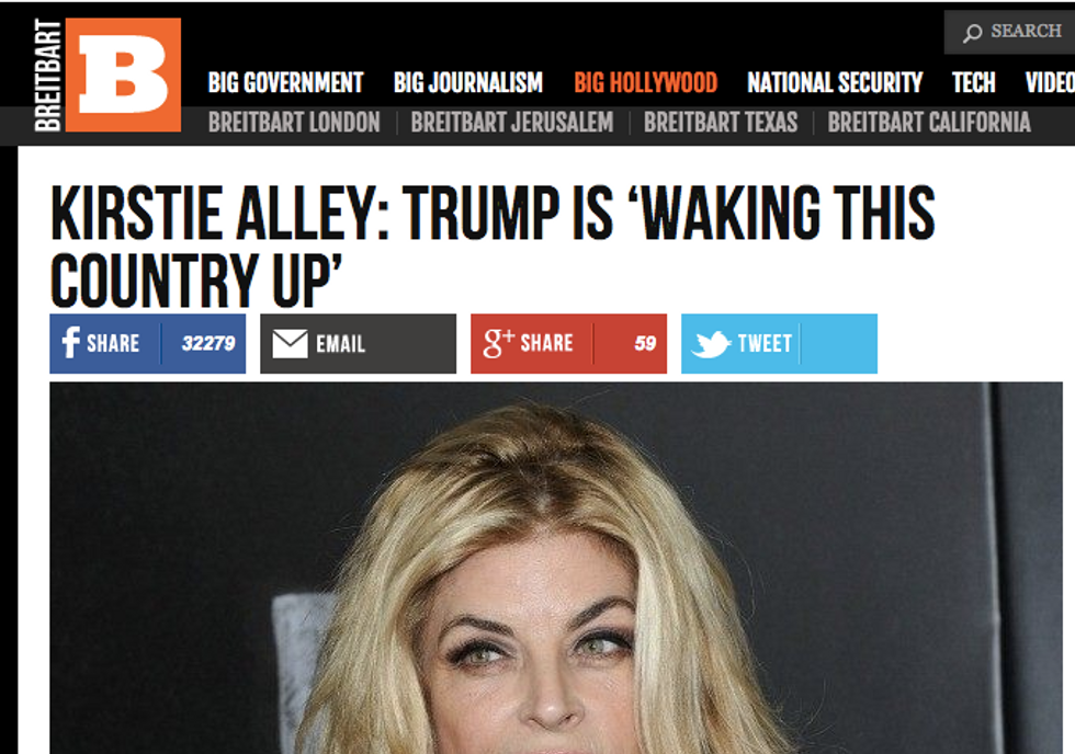 Kirstie Alley: Donald Trump Will Clear Xenu's Alien Thingies From Our Brainpans Maybe