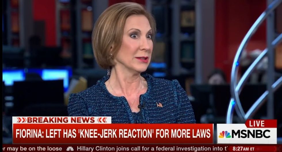 Carly Fiorina OK With Terrorists Buying Guns As Long As They Use Them Responsibly