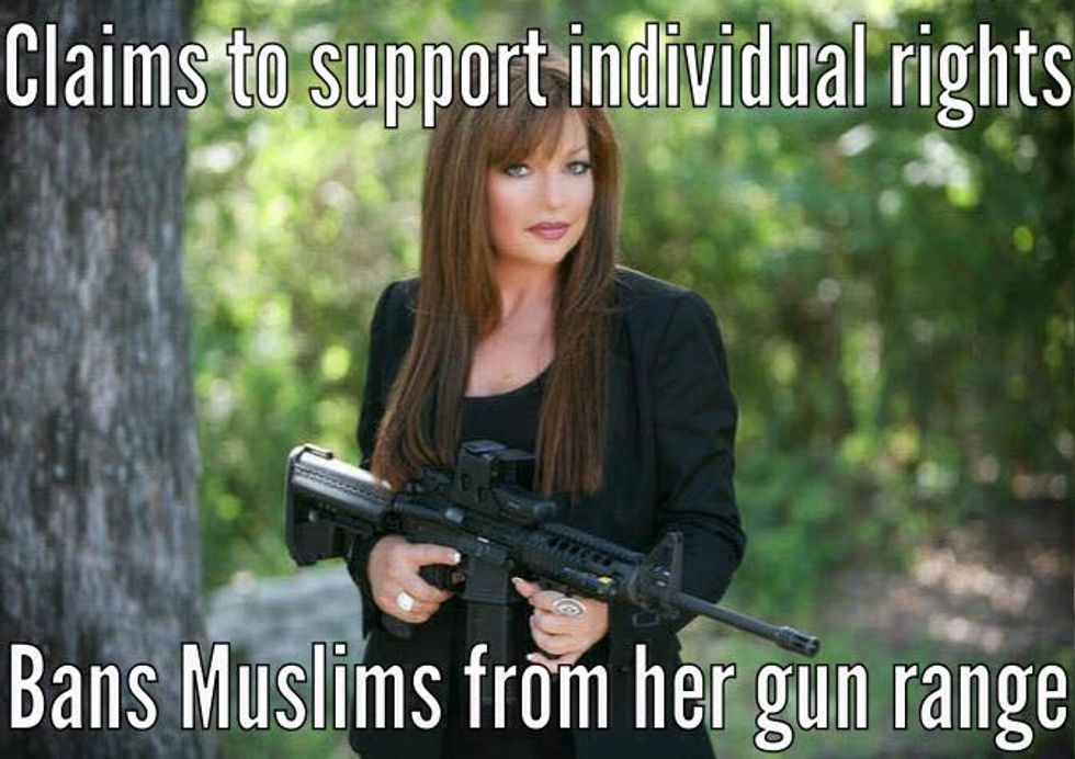 Muslim-Hatin' Gun Range Lady Has Thoughts On Syria's Humanitarian Crisis
