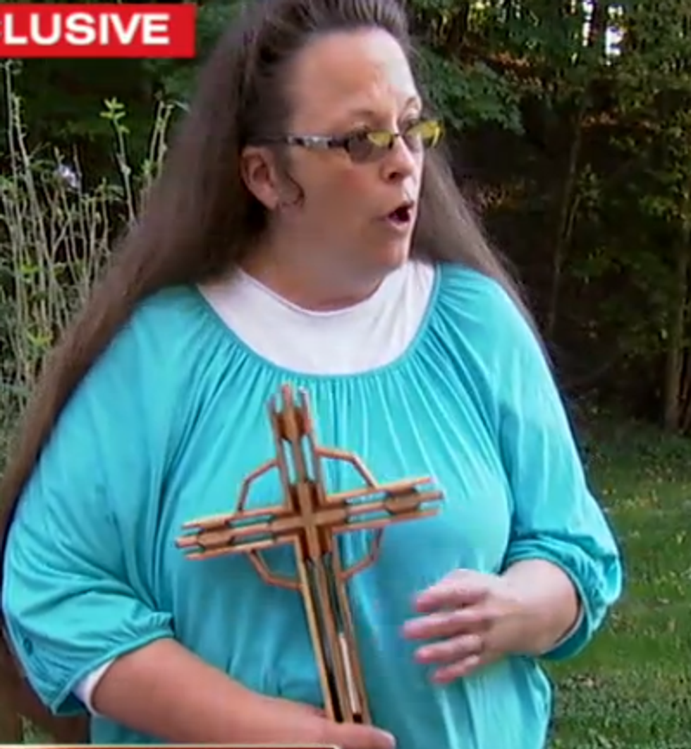 Maybe Kim Davis's Gay Friend Will Visit Her When She Goes Back To Jail