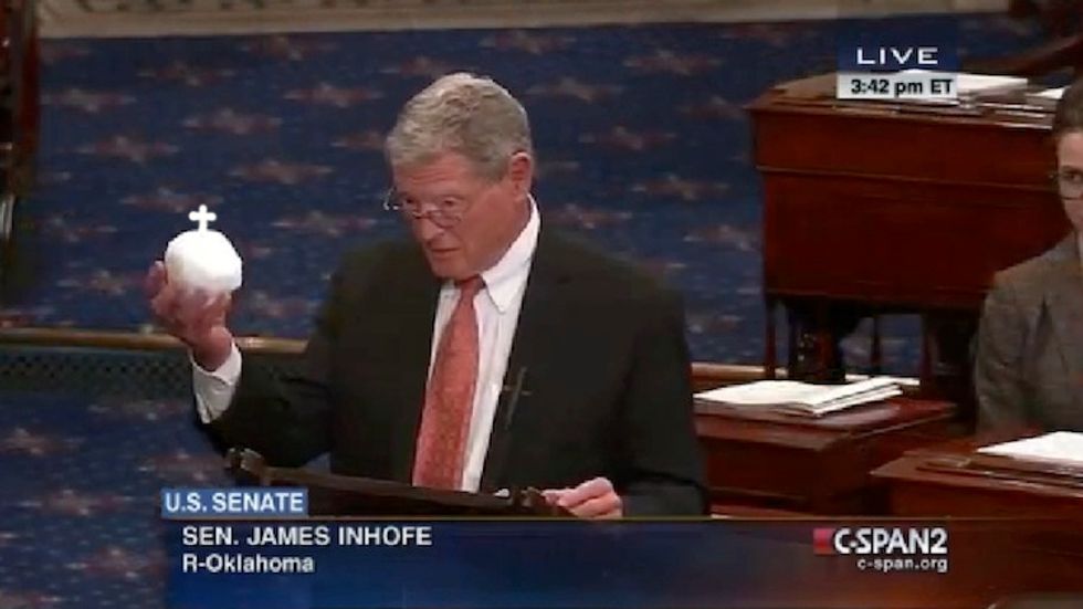 Sen. Jim Inhofe's Imaginary Friend Dying To Know Where Transgender Troops Will Go Potty