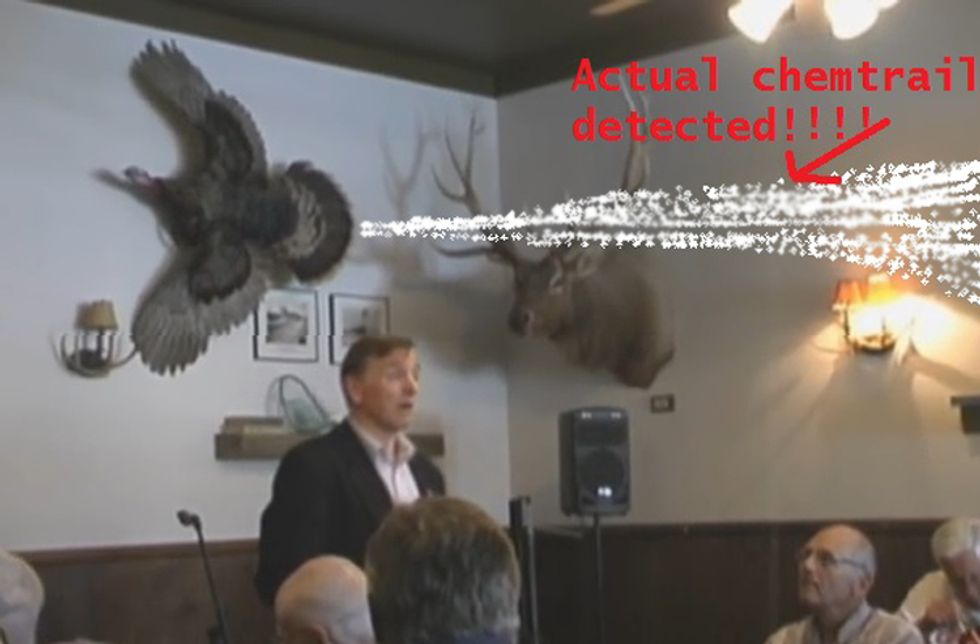 Chemtrail Loons Yell At Arizona Congressman For Not Being Total Dipsh*t
