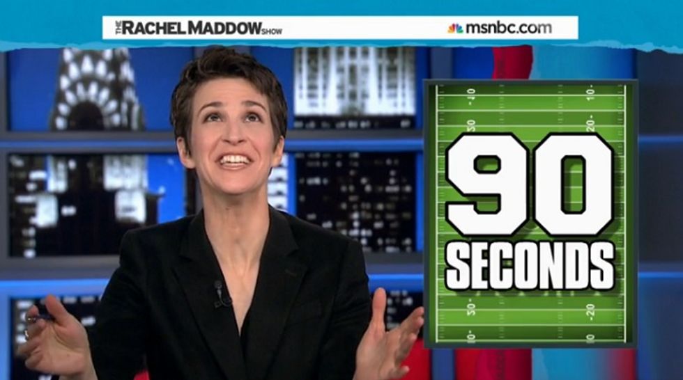 Morning Maddow: Rachel Tests Balls In A Men's Room, For SCIENCE! (Video)