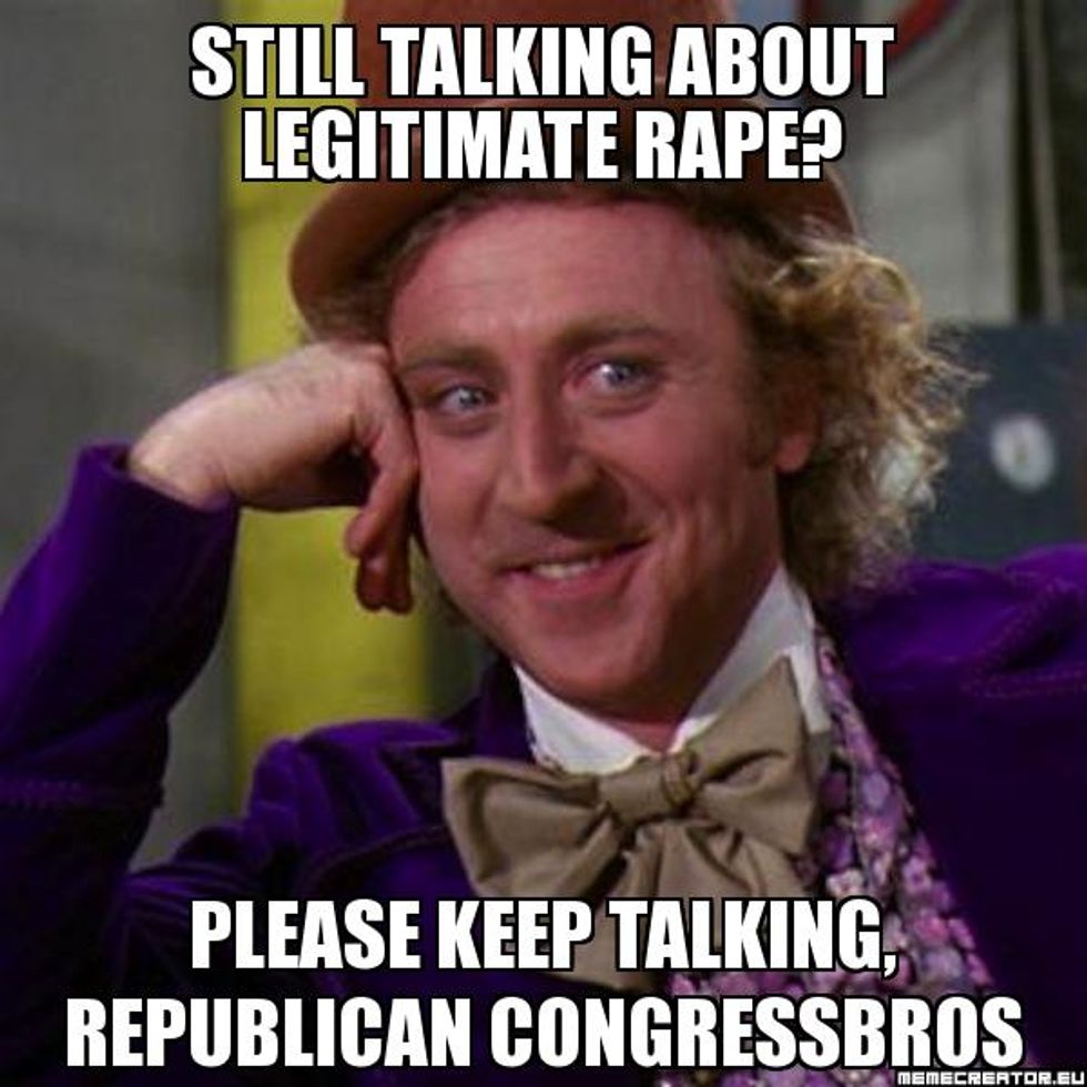 GOP Congressladies Would Like To Stop Talking About Legitimate Rape Please