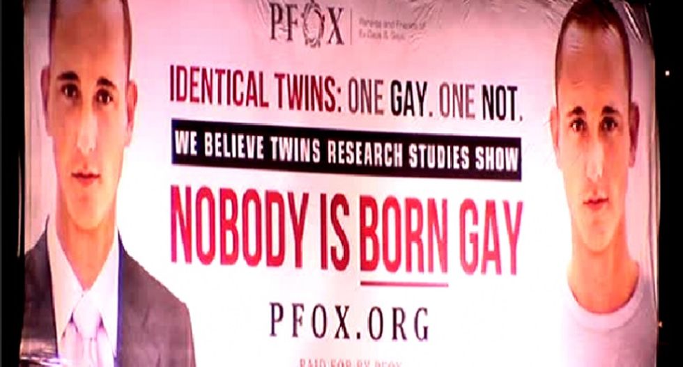 Anti-Gay Billboard Exposes New Threat: Gays Cloning Straight Twins With Photoshop