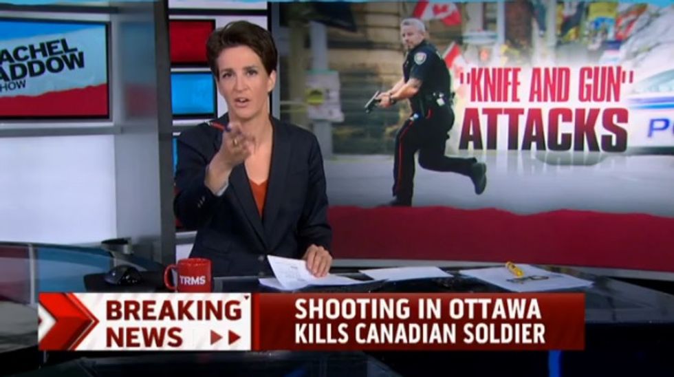 Rachel Maddow Explains The Shootings In Ottawa So We Don't Have To (Video)
