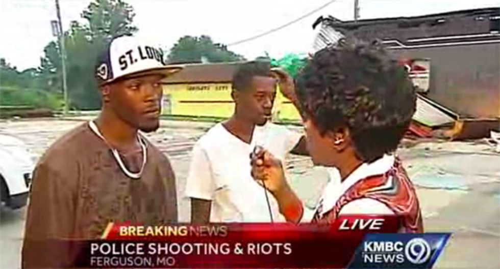 White People Pretty Mad About Ferguson, Missouri, Looting. Black People Pretty Mad Boy Was Murdered By Cop.